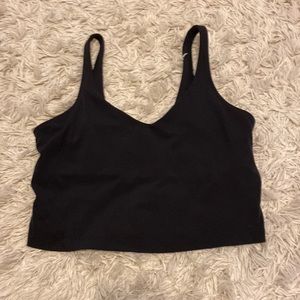Lululemon align black cropped tank top